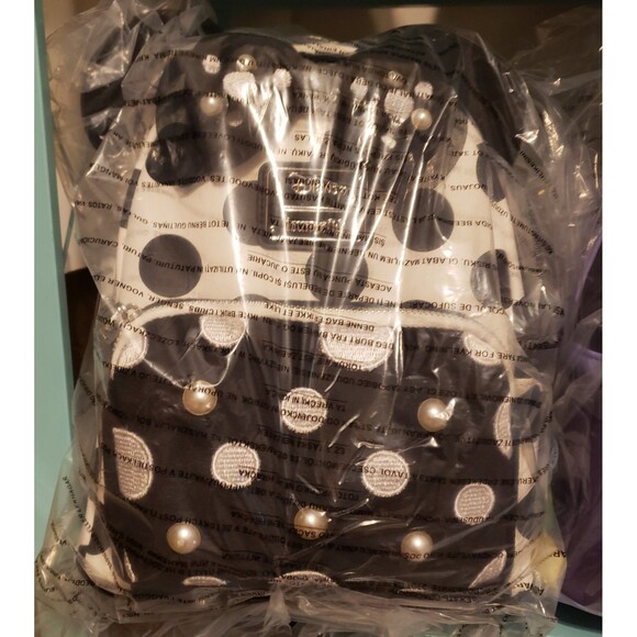 Loungefly Disney Minnie Mouse Exclusive Polka Dot Pearl Mini Backpack Exclusive